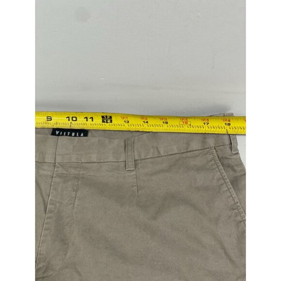Vistula Mens Cotton & Elastane Garment Washed Khaki Pants 176/98 - Picture 11 of 15
